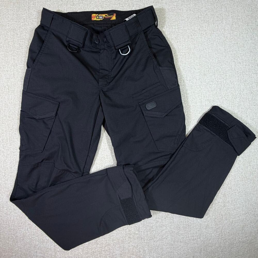 M-TAC Men's 30x32 Black Aggressor Gen II Flex Ripstop Tactical Pants Cargo Duty